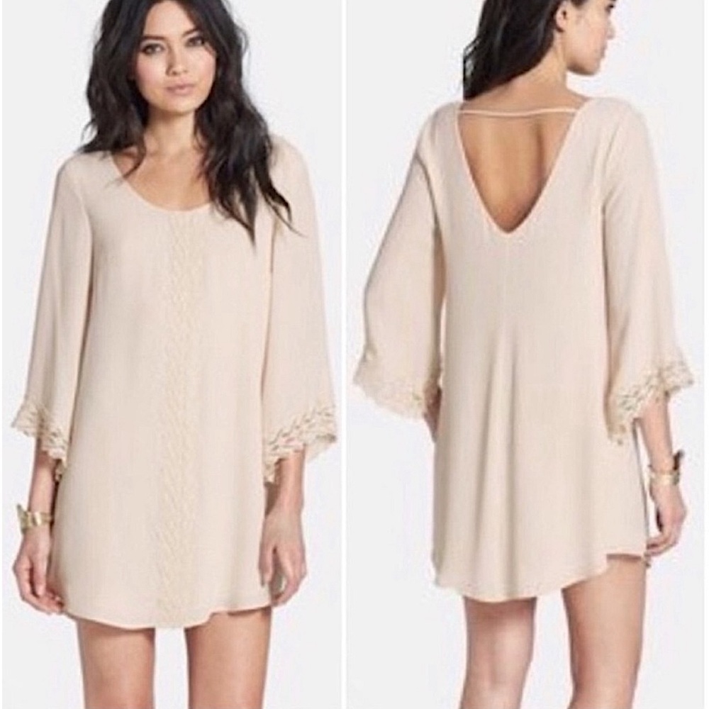 Astr Ivory babydoll dress